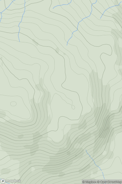 Thumbnail image for Rowantree Knotts showing contour plot for surrounding peak