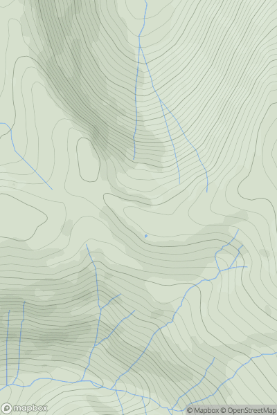 Thumbnail image for Satura Crag showing contour plot for surrounding peak
