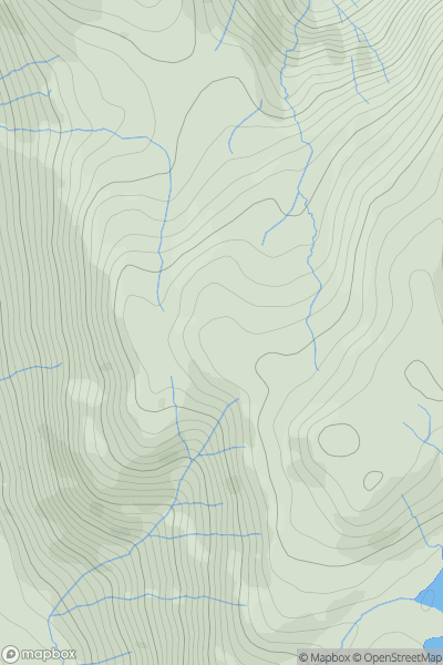 Thumbnail image for Stony Rigg showing contour plot for surrounding peak