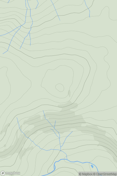 Thumbnail image for Whatshaw Common East Top showing contour plot for surrounding peak