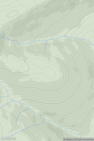 Thumbnail image for Gray Stones showing contour plot for surrounding peak