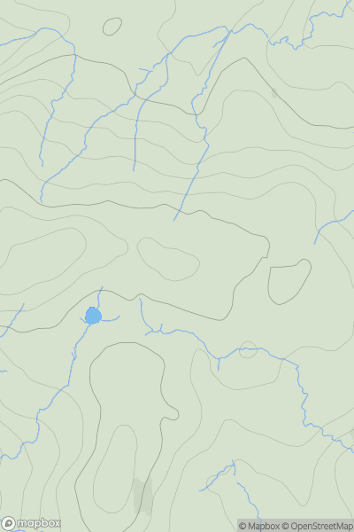 Thumbnail image for Heel Toe Hill showing contour plot for surrounding peak