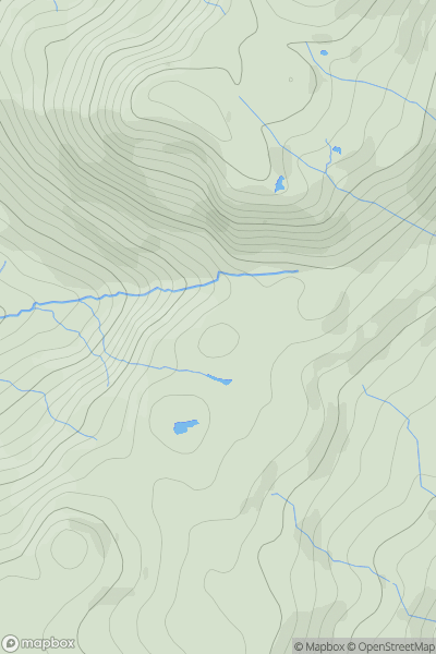 Thumbnail image for Peathill Crag showing contour plot for surrounding peak
