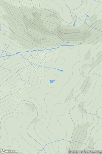 Thumbnail image for Peathill Crag South Top showing contour plot for surrounding peak