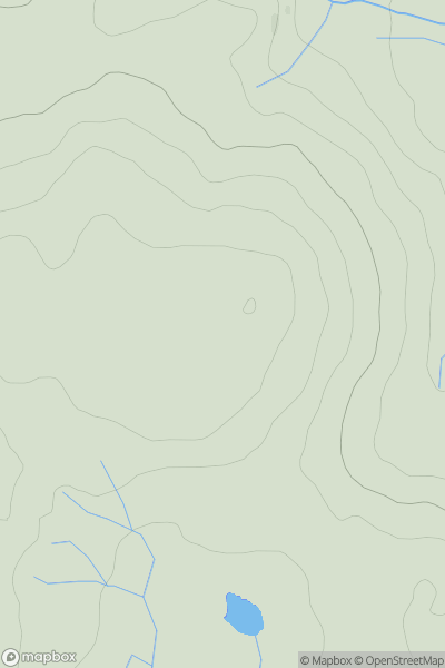 Thumbnail image for Llechwedd Mawr showing contour plot for surrounding peak