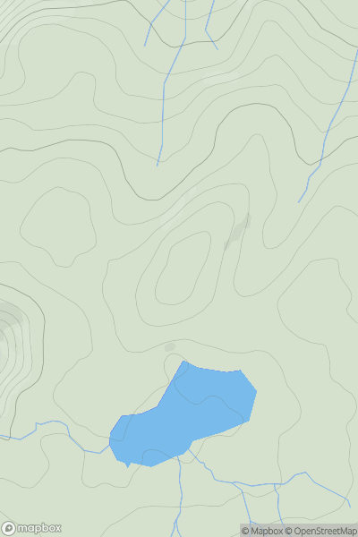 Thumbnail image for Pen Llyn Coch-hwyad showing contour plot for surrounding peak