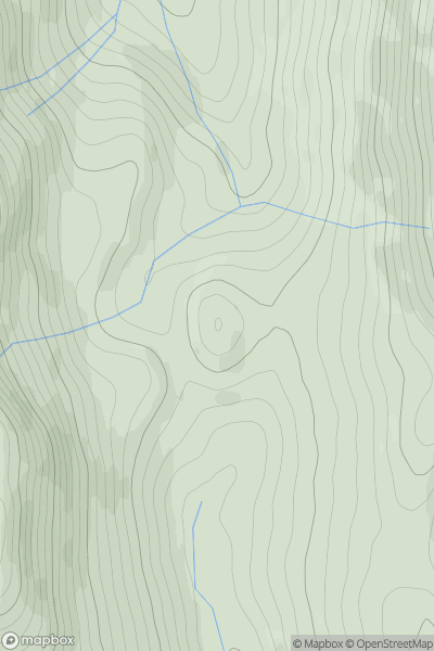 Thumbnail image for Cnoc na Nathrach showing contour plot for surrounding peak
