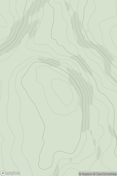 Thumbnail image for Creag an Eunaich showing contour plot for surrounding peak