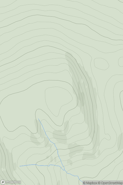 Thumbnail image for Crom-Chreag showing contour plot for surrounding peak