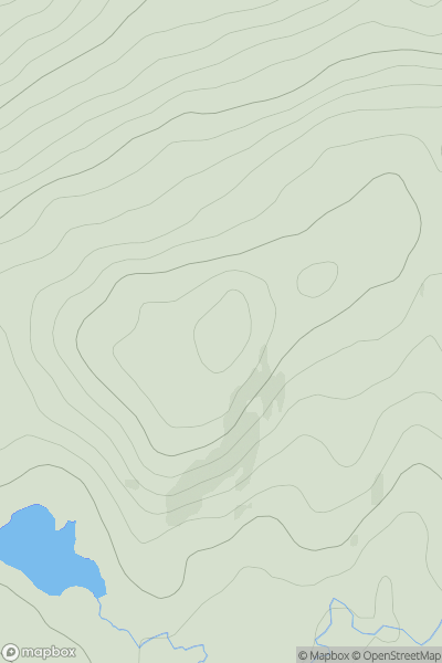 Thumbnail image for Stacain Bealach nan Cabrach West Top showing contour plot for surrounding peak