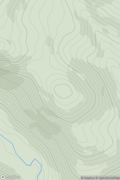 Thumbnail image for Dun Mor Fort showing contour plot for surrounding peak