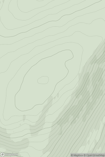 Thumbnail image for Craw Knowe showing contour plot for surrounding peak
