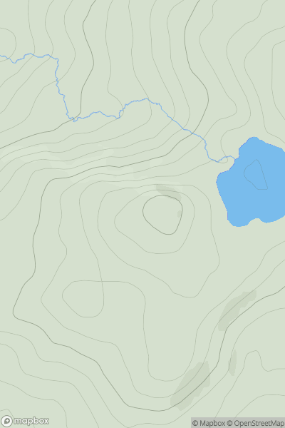 Thumbnail image for Cruach Mor showing contour plot for surrounding peak