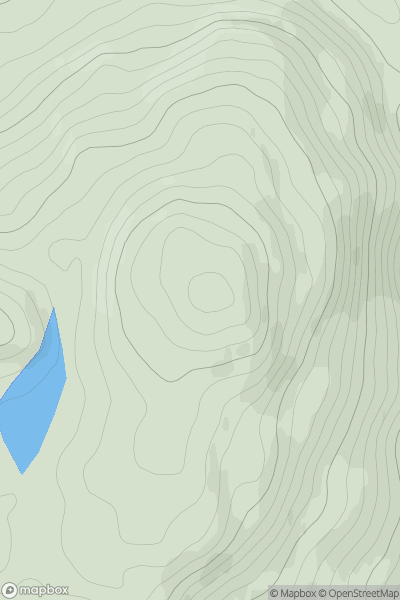 Thumbnail image for Stuc Gille Chonnuill showing contour plot for surrounding peak