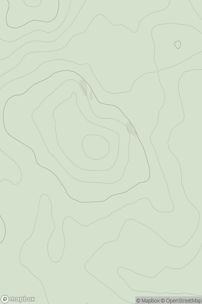 Thumbnail image for Creag Eilid showing contour plot for surrounding peak