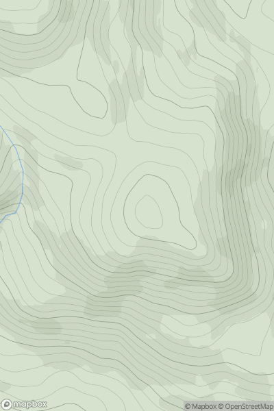 Thumbnail image for Sron Armailte showing contour plot for surrounding peak