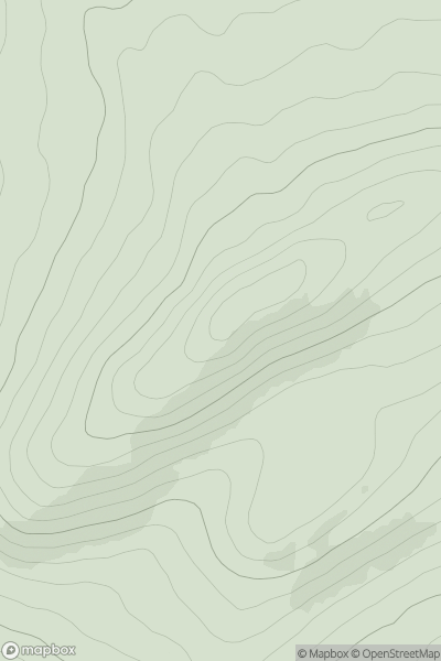 Thumbnail image for Milquhanzie Hill showing contour plot for surrounding peak