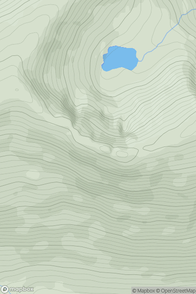Thumbnail image for Stob Coire Dhomhnuill showing contour plot for surrounding peak