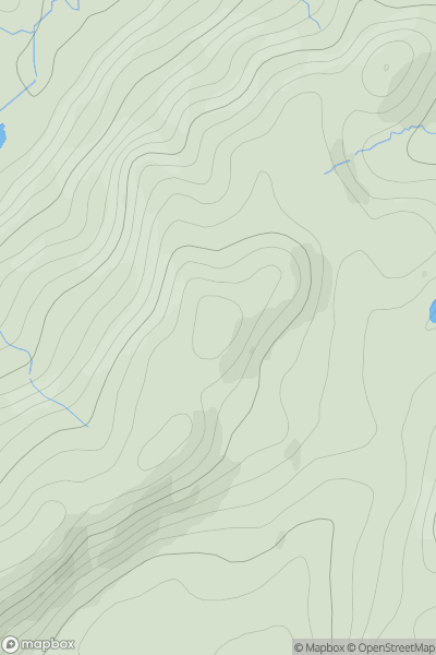 Thumbnail image for Creag a' Bhacain showing contour plot for surrounding peak