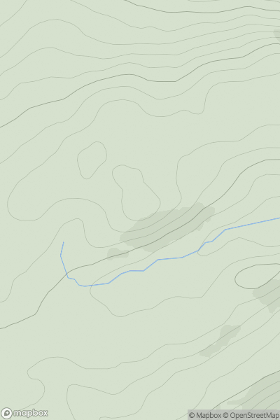 Thumbnail image for Little Tomanour Hill showing contour plot for surrounding peak