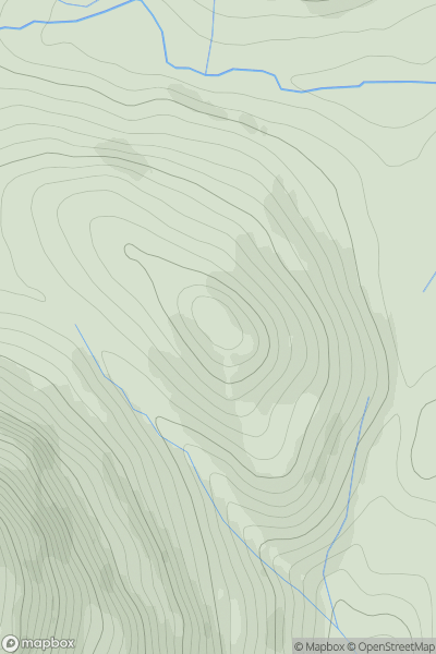 Thumbnail image for Dubh Chnoc showing contour plot for surrounding peak