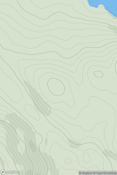 Thumbnail image for Sgiath an Iubhair showing contour plot for surrounding peak