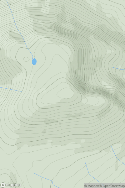 Thumbnail image for Beinn Chuirn showing contour plot for surrounding peak