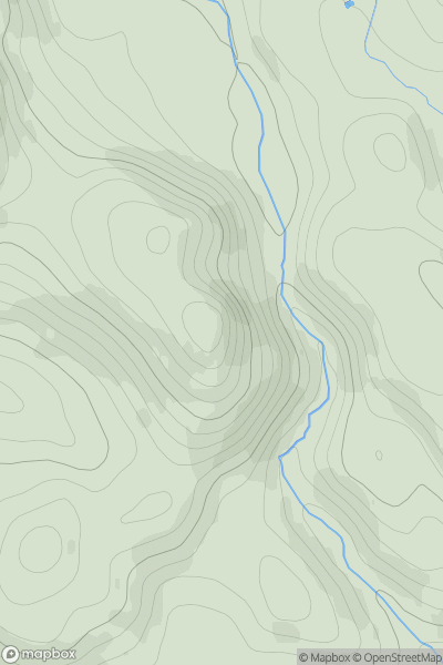 Thumbnail image for Dun More (Lord Melville's monument) showing contour plot for surrounding peak
