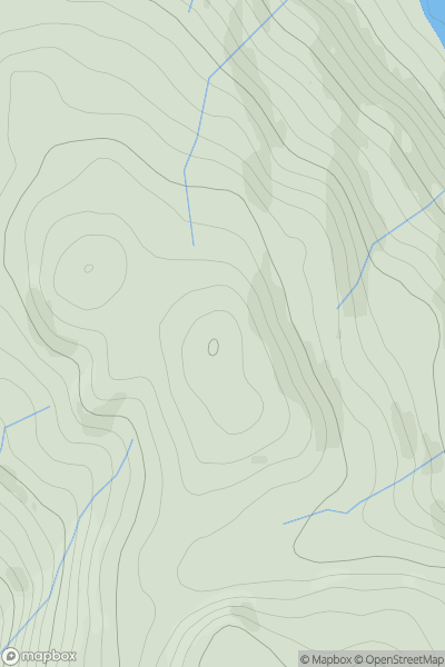 Thumbnail image for Kenmore Hill showing contour plot for surrounding peak