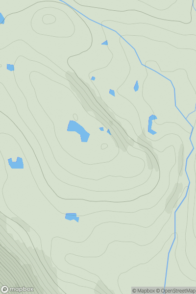 Thumbnail image for Kingarth Hill showing contour plot for surrounding peak
