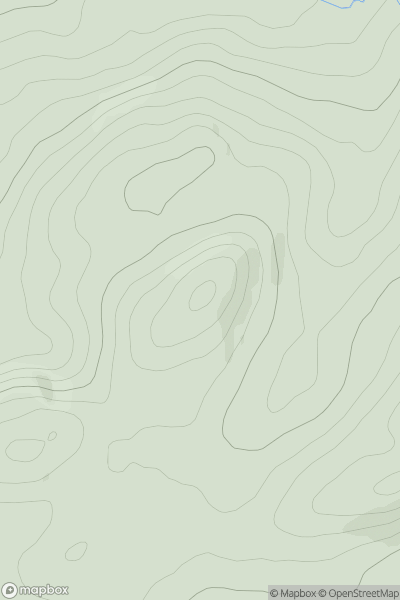Thumbnail image for Creag Bracha showing contour plot for surrounding peak