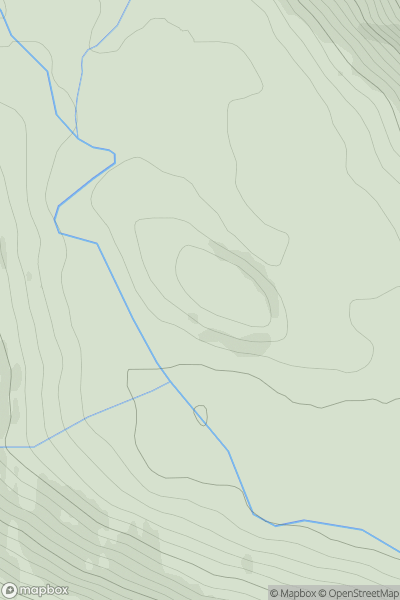 Thumbnail image for Ballindalloch Hill showing contour plot for surrounding peak