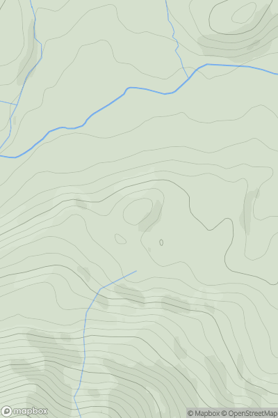 Thumbnail image for Dun Saorach showing contour plot for surrounding peak