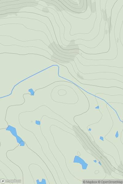 Thumbnail image for Cnoc na Sithe showing contour plot for surrounding peak