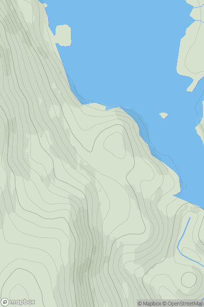 Thumbnail image for Tom Earraich showing contour plot for surrounding peak