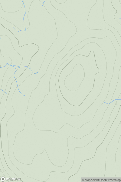 Thumbnail image for Mam Mor showing contour plot for surrounding peak