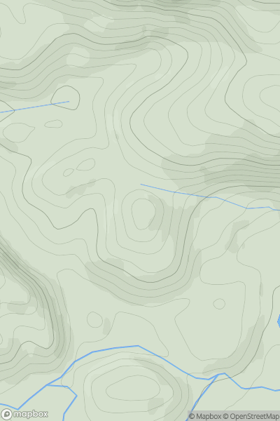 Thumbnail image for Dun Achray showing contour plot for surrounding peak