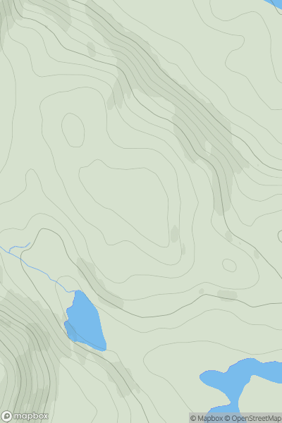 Thumbnail image for Duncan's Hill showing contour plot for surrounding peak