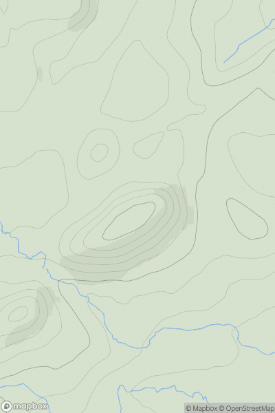 Thumbnail image for Maol Ruadh showing contour plot for surrounding peak