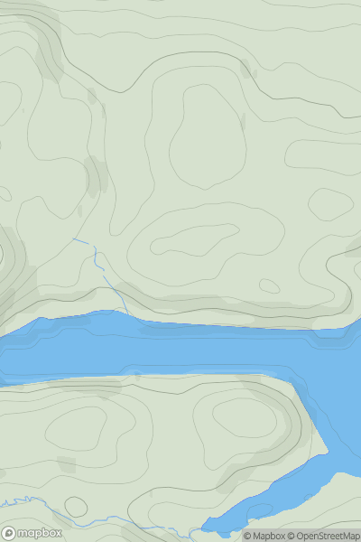 Thumbnail image for Drunkie Hill showing contour plot for surrounding peak