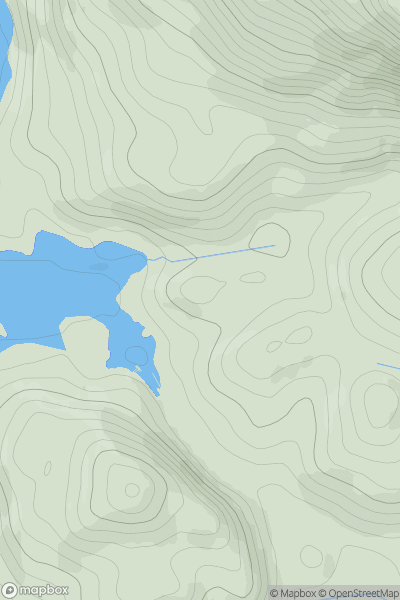 Thumbnail image for Craig na Cailliche showing contour plot for surrounding peak