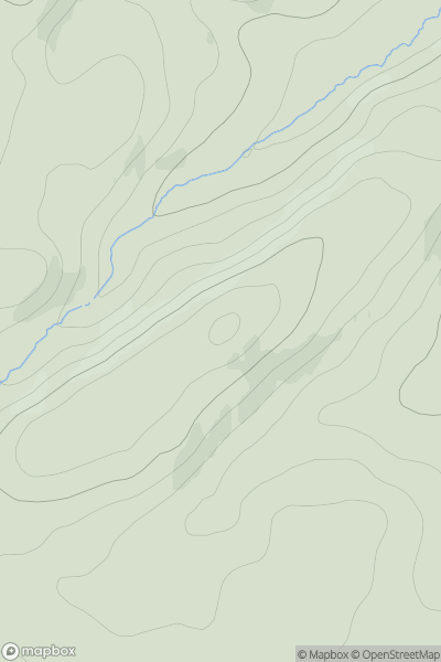 Thumbnail image for Drum of Clashmore showing contour plot for surrounding peak
