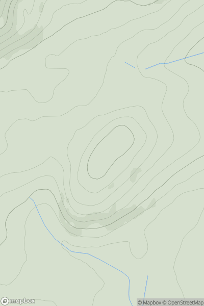 Thumbnail image for Callum's Hill showing contour plot for surrounding peak