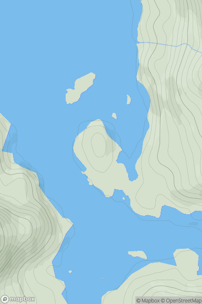 Thumbnail image for Am Priosan showing contour plot for surrounding peak