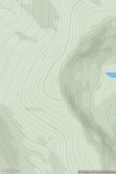 Thumbnail image for Stob Coire Coulavie showing contour plot for surrounding peak