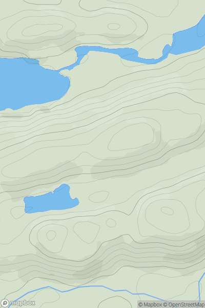 Thumbnail image for Uamh Mhor showing contour plot for surrounding peak