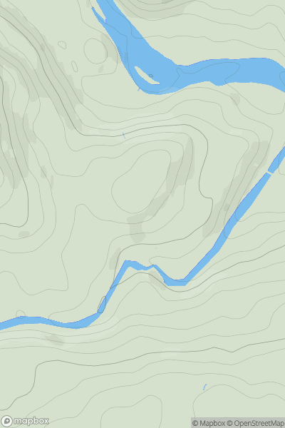 Thumbnail image for Creagan Loisgte showing contour plot for surrounding peak