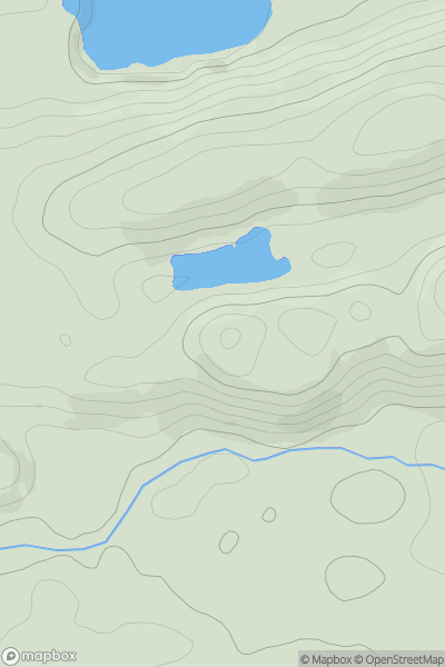 Thumbnail image for Duchray Hill showing contour plot for surrounding peak