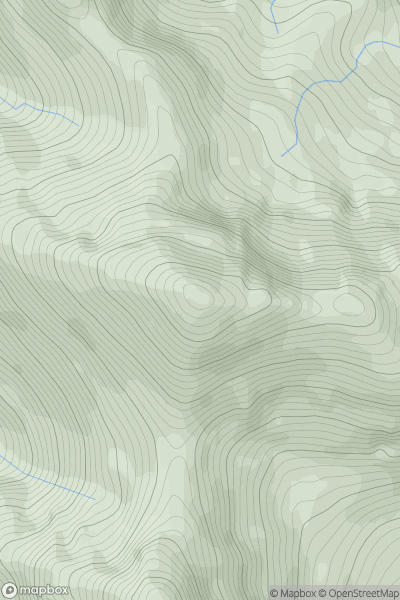 Thumbnail image for Sgurr Fhuaran showing contour plot for surrounding peak