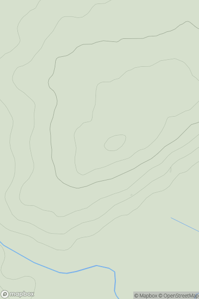 Thumbnail image for Shannoch Hill showing contour plot for surrounding peak